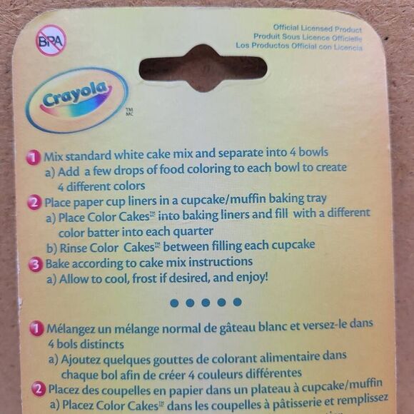 Crayola Color Cakes Cupcake Makers 2 Pack NIP - Picture 4 of 5